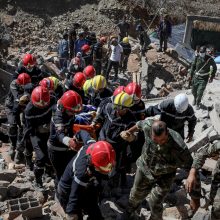 Maroką sukrėtusio žemės drebėjimo aukų skaičius išaugo iki 2 681 