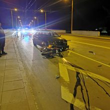 Jurbarko gatvėje susidūrė BMW ir motociklas