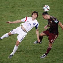 Rusijos ir Pietų Korėjos futbolo rinktinių dvikova baigėsi lygiosiomis