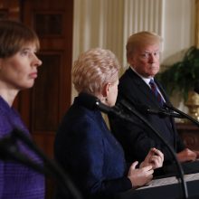 D. Trumpas išnaudojo Baltijos šalių vadovų vizitą vidaus politikai