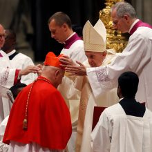 Popiežius paskyrė 13 naujų kardinolų, įskaitant lietuvį S. Tamkevičių