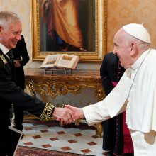 Popiežius susitiko su naujuoju Rusijos ambasadoriumi Vatikane