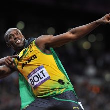 Olimpinė sprinto žvaigždė U. Boltas ir jo partnerė susilaukė dukrelės