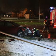 Šiaurės prospekte avariją sukėlė neblaivus „Volvo“ vairuotojas 