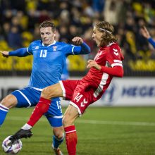 Lietuvos futbolo rinktinė su Farerų Salų komanda sužaidė lygiosiomis