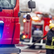 Klaipėdos daugiabutyje kilo gaisras 
