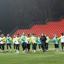 Lietuvos futbolo rinktinė susirinko į treniruočių stovyklą
