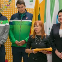 Sportininkus į jaunimo olimpines žaidynes išlydėjo ir ministrė, ir elitiniai atletai