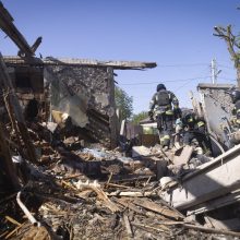 Rusijos smūgis Charkivui: sugriauta ir apgadinta daugiau kaip 30 privačių gyvenamųjų namų