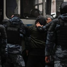 Rusijos Dagestane policija sulaikė per 100 žmonių, protestavusių prieš dalinę mobilizaciją