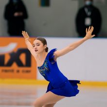 Lietuvos atstovė A. Golovkina – Europos dailiojo čiuožimo čempionato finale