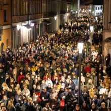 Kaune – įspūdinga kryžiaus kelio procesija