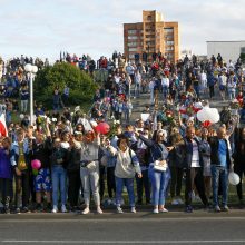 Baltarusijoje tęsiasi protesto akcijos, kol kas smurto neužfiksuota