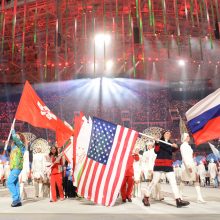 V. Putino olimpiada žėrėjo nepaisant abejonių šešėlių