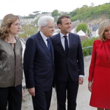 Prancūzijos ir Italijos prezidentai demonstruoja draugystę