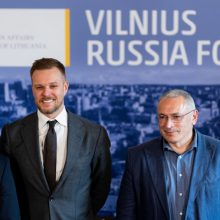 G. Landsbergis su M. Chodorkovskiu aptarė Rusijos opozicijos padėtį, jos iššūkius