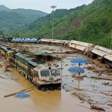 Indijos šiaurės rytuose per liūčių sukeltus potvynius žuvo 11 žmonių