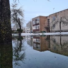 Situacija Klaipėdos rajone išlieka prasta: vandens lygis Minijoje vis dar kyla
