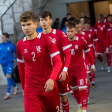 Lietuvos vaikinų U21 futbolo rinktinė neprilygo Danijos bendraamžiams