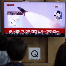 G-7 lyderiai: reikia ryžtingo atsako į Šiaurės Korėjos raketų paleidimą