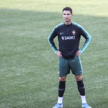Portugalijos rinktinė su C. Ronaldo surengė treniruotę LFF stadione