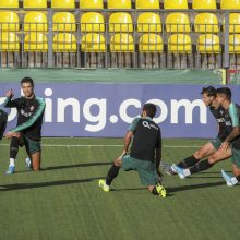 Portugalijos rinktinė su C. Ronaldo surengė treniruotę LFF stadione