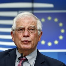 ES vyriausiasis įgaliotinis J. Borrellis paragino Izraelio sąjungininkus nebetiekti ginklų