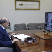 Libano prezidentas perspėjo dėl „pragaro“, jei nebus suformuota nauja vyriausybė
