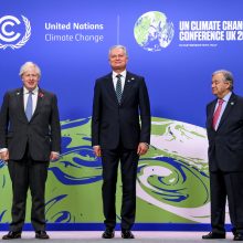 G. Nausėda JT klimato kaitos konferencijoje susitiko su Islandijos ir Australijos premjerais