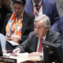 JT vadovas pasmerkė pažeidimus Gazoje ir ragina paskelbti paliaubas