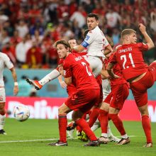 Danijos ir Tuniso futbolininkai įvarčių neįmušė