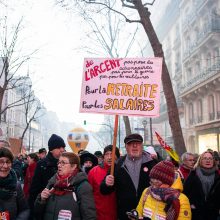 Prancūzų policija teigia, kad protestuose prieš pensijų reformą dalyvavo 757 000 žmonių