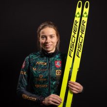 Šveicarijoje – įspūdingas J. Traubaitės šuolis ir pakartotas moterų biatlono komandos rekordas