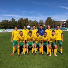 Devyniolikmečiai Lietuvos futbolininkai netikėtai įveikė Rumuniją