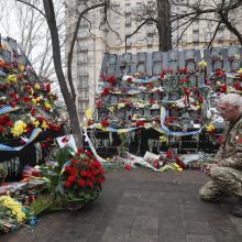Ukrainiečiai pagerbė Maidano protestų aukas