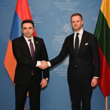 G. Landsbergis susitiko su Armėnijos Nacionalinės Asamblėjos pirmininku