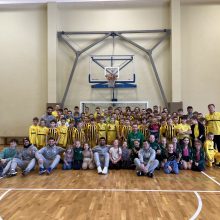 „Kauno Žalgirio“ futsal ekipa apsilankė Nemenčinės mokykloje 