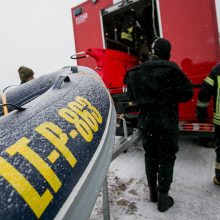 Ugniagesiai perspėja: atsargiai, ledas pavojingas!