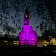 Neišnešiotų naujagimių dieną Kaunas nušvito purpurine spalva