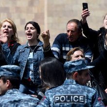 Jerevane sulaikyta beveik 300 demonstrantų