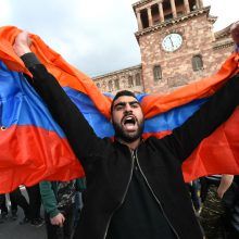 Jerevane sulaikyta beveik 300 demonstrantų