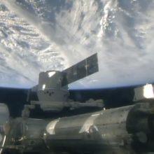 „SpaceX“ atgabentas krovinys pasiekė Taptautinę kosminę stotį