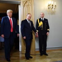 Susitikę V. Putinas ir D. Trumpas gyrė Rusijos ir JAV santykių perkrovimą