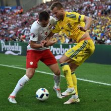 Ukrainos futbolininkai beviltišką pasirodymą baigė pralaimėjimu Lenkijai