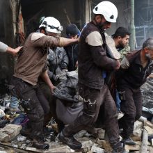Per numanomus Rusijos antskrydžius Sirijoje žuvo mažiausiai 46 žmonės