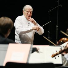 Mirė garsiojo Vienos orkestro dirigentas G. Pretre'as