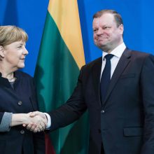 A. Merkel žada paramą, bet nekalba apie Astravo AE blokavimą