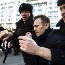 Maskvoje sulaikyta apie 500 žmonių, nubaustas A. Navalnas 