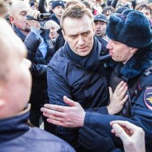 Maskvoje sulaikyta apie 500 žmonių, nubaustas A. Navalnas 