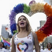 Brazilijos gėjų parade – šimtai tūkstančių žmonių
